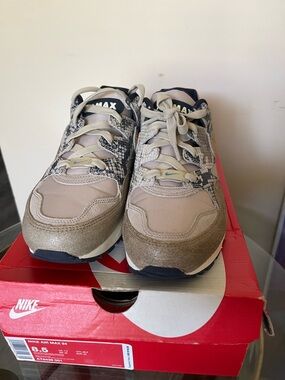 Nike Air Max 94 Sneakers in Taupe and Navy Snake-Print